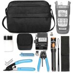 Kit fibre optique ftth professionnel - coupe - c�ble aua - 7s + power meter & vfl 10 km - testeur de ...