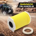 Kit de filtre � air, guide et capot compatibles pour yamaha big bear 350 (1987 - 1999), kodiak 400 yfm400fw ...