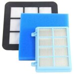 Kit de filtres lavables en mousse aspirateur pour philips power pro compact fc9331 / 09, fc9332 / 09, ...