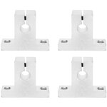 Kit de fixation (4 pices) pour rail linaire et arbre vertical