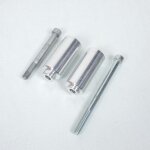 Kit fixation argent crash pads bihr pour moto suzuki 650 sv