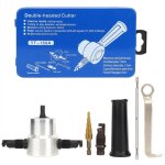 Kit de fixation de perceuse � scie cloche, grignoteuse de t�le � double t�te 6 pi�ces