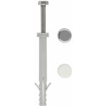 Index - kit de fixation wc et bidet / sachet de 2 chevilles longues, vis inox a2 avec cache tte. m6 ...