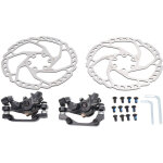 Kit de freins � disque v�lo montagne - 2 �triers avant / arri�re + 2 disques 160mm en alliage d'aluminium ...