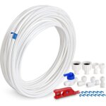 Kit de frigo tuyau d'alimentation en eau universel 15m, tuyau d'alimentation en eau avec raccord de connecteur ...