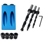 Kit de gabarit pour trous de poche, systme de guide de perage remplaable, gabarit pour tourillons ...