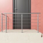 Kit garde - corps inox201 240cm (5 traverses + main courante) pour balcons / terrasses. usage int�rieur ...