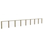 Kit garde - corps jersey longueur = 9, 2 m - bois d'epicea trait� autoclave 4 - tendeur en inox - recoupable ...