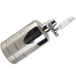 Kit g�n�rateur co2 aquarium acier inoxydable 1l argent avec r�gulateur et compteur de bulles