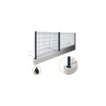 Cloture & jardin ? kit grillage rigide 50m ? acier thermolaqu� gris anthracite ral 7016 ? hauteur 1, ...