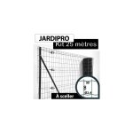 Cloture&jardin - kit grillage soud gris 25m - jardipro - maille 100x50mm - triple lisire - 1, 50 mtre ...
