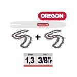 Kit guide cha�ne oregon 543484 combo guide 160sdea074 + 2 cha�nes 91p055e
