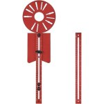 Kit de guide de toupie gabarit de coupe circulaire robuste de 73 cm (29 po) avec guides en aluminium ...