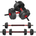 Kit halt�res musculation 15 kg teeno , ensemble d'halt�res pour homme / femme, comprenant des halt�res, ...