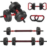Kit halt�res musculation 6 - en - 1 teeno, 15 kg, d'halt�res r�glables halt�res courtes, comprend des ...