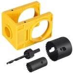 Kit d'installation de serrure pour porte en bois - avec gabarit de tuyau - scie cloche pour serrure - ...