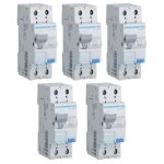 Kit interrupteurs diffrentiels magntothermiques hager 1p + n 30ma 20a adc820h