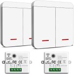 Kit interrupteur d'�clairage sans fil 230 v - �metteur de s�curit� sans fil et contr�leur de r�cepteur ...