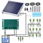 Kit d'irrigation goutte � goutte solaire automatique, 7 modes de minuterie, 30 modes d'arrosage, 30 m, ...