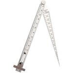Kit de jauges de diamtre d'chelle conique combine 2 en 1, rgle et rglet
