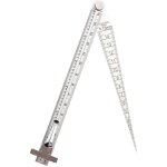 Qiyao - kit de jauges de diamtre d'chelle conique combine 2 en 1, rgle et rglet