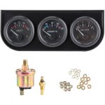 Kit de jauges universelles pour voiture 3 en 1, compteur de voiture 1 en 8 npt 52 mm / 2 en 3, voltm�tre ...