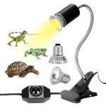 Kit lampe chauffante tortue terrestre lampe reptiles chauffante avec 2 ampoule uva uvb 25w 50w lampe ...