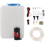 Kit de lave - glace universel pompe de nettoyage 12v 1. 8l r�servoir d'essuie - glace - vsiaisv