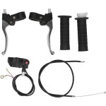Kit de leviers de frein et acc�l�rateur avec interrupteur d'arr�t pour mini moto dirt, poign�es 22mm
