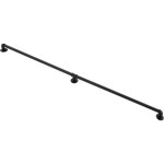 Kit de main courante, rambarde d'escalier moderne noire de 2, 13 m (7 ft) pour int�rieur / ext�rieur, ...