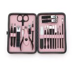 Kit manucre pedicure - coupe ongle professionnel coupe cuticule acier inoxydable - trousse manucure pedicure ...