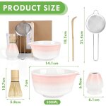 Kit matcha 5 pi�ces : bol bec, fouet, support, tamis, cuill�re, c�r�monie th� traditionnelle