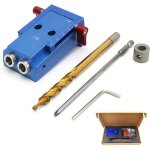 Kit de menuiserie pour trous de poche, vis gabarites, chevilles en alliage d'aluminium, guide de per�age ...