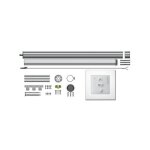 Kit de modernisation pour coffre tunnel et menuisé porte - fenêtre rts somfy Kit de modernisation pour coffre tunnel et menuisé porte - fenêtre rts somfy