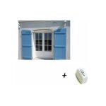 Kit motorisation filaire volet battant sur mesure ou recoupable 2 vantaux standard / pratic volet