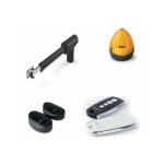 King gates - kit de motorisation lineark400230 portail battant, 3m 300kg, tlco + cligno + photocellule. ...