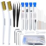 Kit de nettoyage de buse d'imprimante 3d, 48 pices, 0, 15 / 0, 25 / 0, 35 / 0, 4 / 0, 5 / 0, 6 / 0, ...