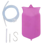Kit de nettoyage du c�lon en silicone lavemangsp�se, portable 2l violet pour la sant� � domicile