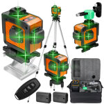 Kit de niveau multifonctionnel, niveau laser 16 lignes, nivellement automatique 3�, comprend un tr�pied ...