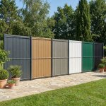 Kit occultation ? lamelles pvc pour panneau rigide - maille 55 mm ? l250 cm x h123 cm - gris anthracite ...