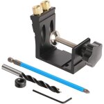 Kit d'outils de gabarit de percage oblique pour menuiserie, amovible pocket hole jig, , pour le travail ...