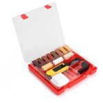 Kit d'outils à main de réparation pour stratifié, système de cire pour plan de travail au sol, plancher, ... Kit d'outils à main de réparation pour stratifié, système de cire pour plan de travail au sol, plancher, ...