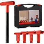 Kit d'outils de r�glage de charni�re 4 en 1 ? outil de r�glage de charni�re de porte, cl� cintreuse de ...