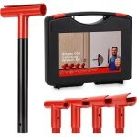 Kit d'outils de r�glage de charni�re 4 en 1 ? outil de r�glage de charni�re de porte, cl� cintreuse de ...