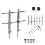 Kit d'outils de rparation d'ouverture d'objectif camra 10 - 100mm ensemble avec 3 pointes 6 vis 2 cl ...