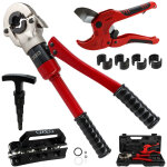 Kit outils sertir multicouches - pince sertisseuse pro - 4 m�choires th - redresseur tube - calibreur ...