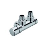 Acova - kit p robinetterie thermostatisable en h pivotant réversible monotube / bitube chromé 991638 Acova - kit p robinetterie thermostatisable en h pivotant réversible monotube / bitube chromé 991638