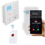 Kit panique gsm 2g + 3g + 4g urgence alerte sans - fil - transmetteur (rseau mobile) kp - 9 + 1 bouton ...