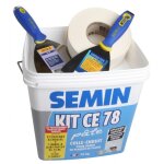 Kit en pte pour la ralisation des joints de plaques de ptre ce 78 semin - compos de 2 couteaux, 1 ...