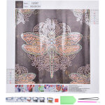 Kit de peinture diamant diy motif libellule d�coration murale pour salon artisanat cr�atif